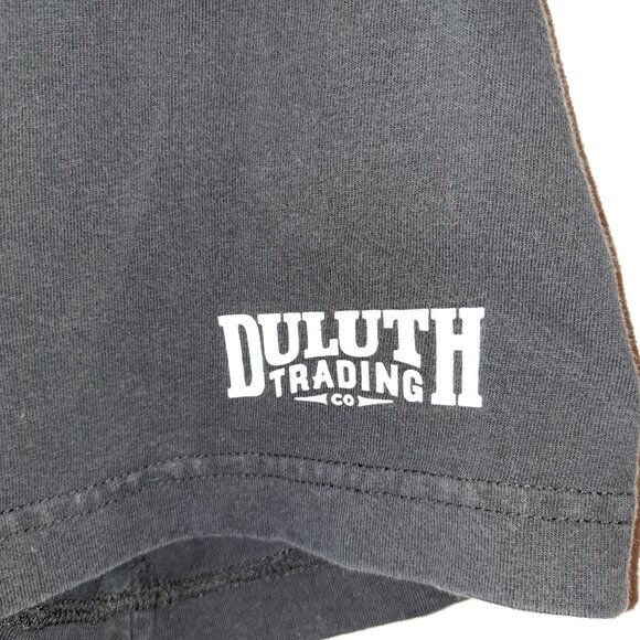 Duluth Trading Company Men's Longtail T Relaxed Fit Angry Beaver Logo T-Shirt L - Picture 7 of 8